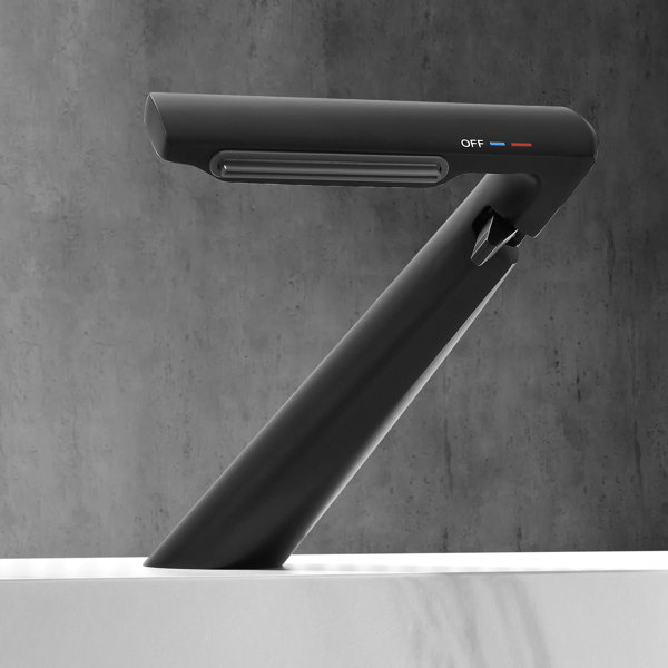 Designer Collection 6.2"H Solid Brass Single Hole Bathroom Sink Faucet ...